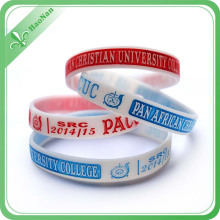 Pulseira de silicone colorido contemporâneo personalizado